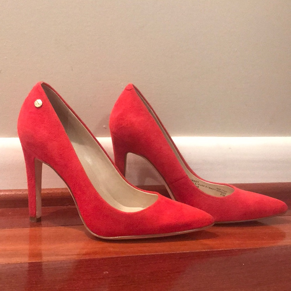 Red Calvin Klein Women High Heels Size 4.5